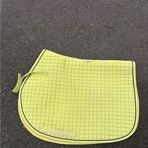 Lime Green Quilted Saddle Pad